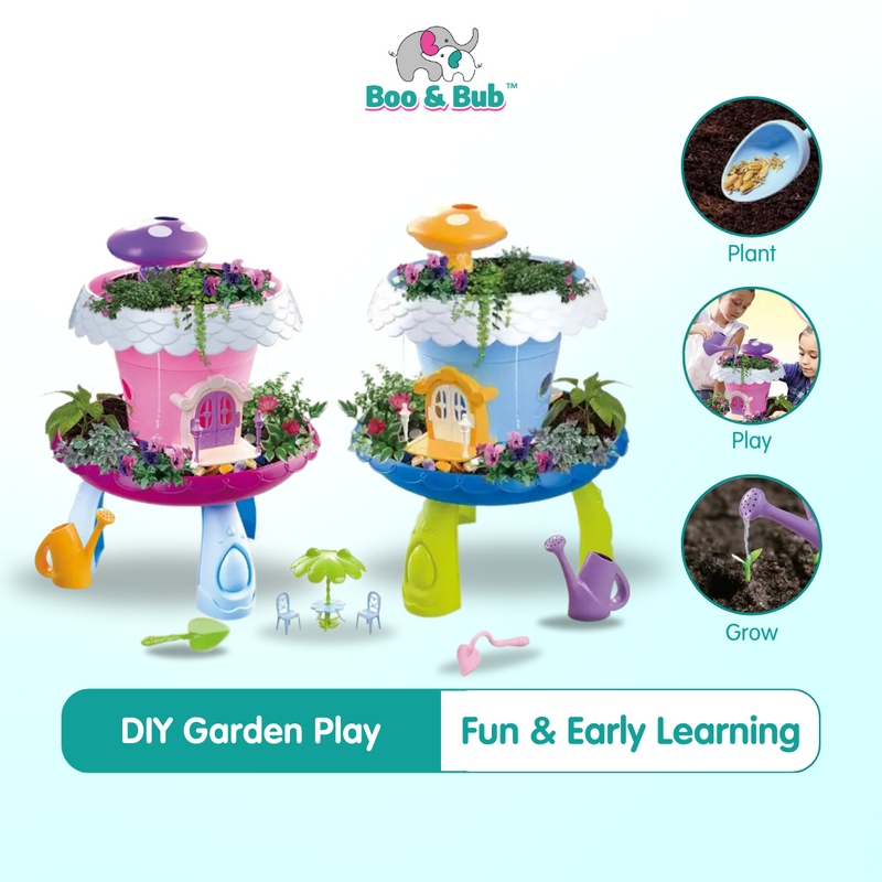 DIY Fairy Tale Garden Cottage Planting Pretend Play | plant fun Potted learning Kid's Toys Housekeeping Toys