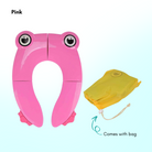 Kids Foldable Soft-Padded Cushion Toilet Training Seat With Anti-Slip Step Ladder | Potty Urinal stool training - Boo & Bub