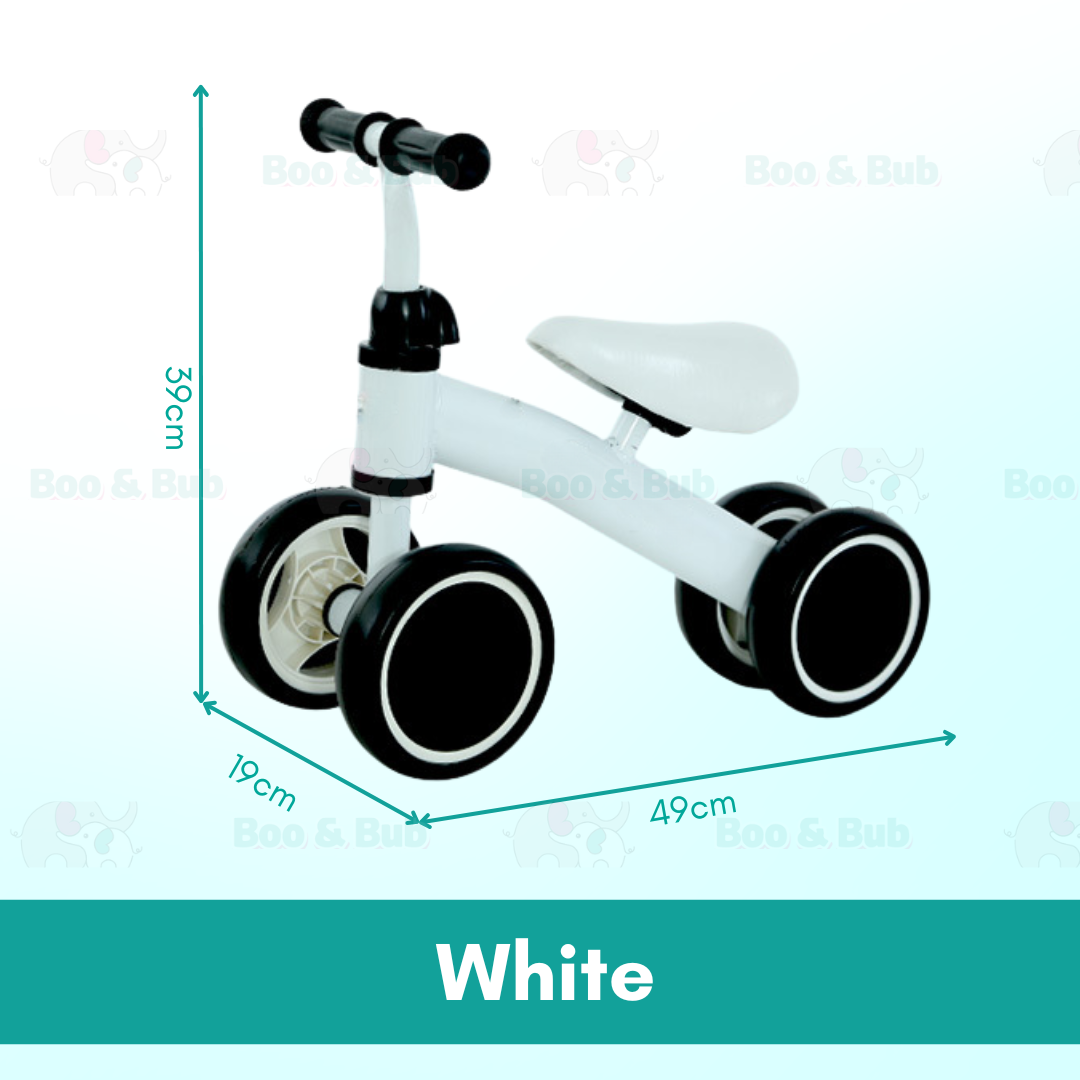 Boo&Bub NEW Kids Balancer Bike | Lightweight Baby Balance Bike Scooter Four wheel Tricycle Ride on Bicycle Outdoor game - Boo & Bub