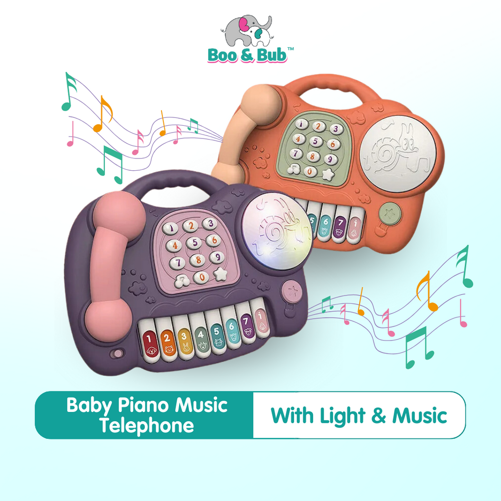 Baby Piano Music Telephone Drum - Boo & Bub