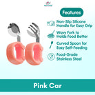 2PCS Soft Silicone Baby Spoon Set | Baby Infact Tableware Feeding Dishes Tableware For Kids Learn To Eat Training - Boo & Bub