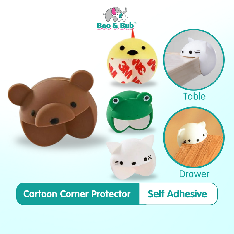 Cute Cartoon Baby Corner Guard | Child Edge Protector Silicone Table Desk Corner Protection