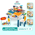 Multi-Function Children Building Blocks Table | Learning Playing Study Drawing Compatible Duplo Kids Desk - Boo & Bub