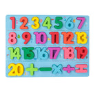 Kids Matching Wooden Board Puzzle Toy Montessori Alphabet Letter Number board - Boo & Bub