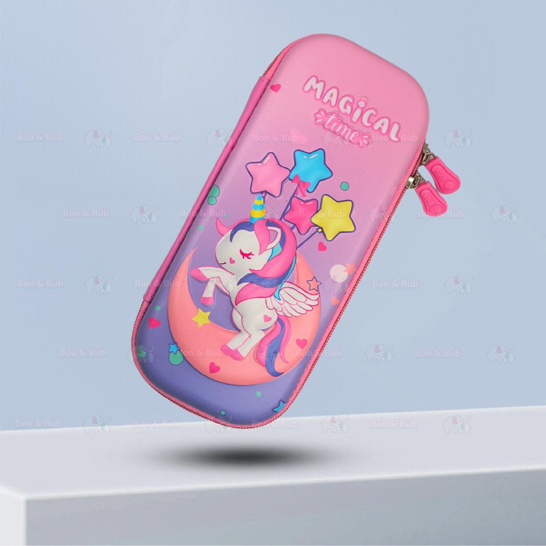 Cartoon EVA Waterproof Pencil Case For Children | Stationery Box Organizer Kotak Pencil Kartun Kalis Air - Boo & Bub