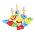 Wooden Educational Toys Kids Early Learning Montessori Building Blocks  | mainan edukasi - Boo & Bub