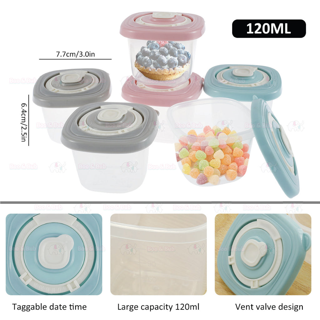 MISUTA 120ML Baby Snack Box | Fresh Food Fruits Storage Box | Child Food Container Milk Powder - Boo & Bub