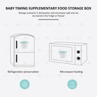 MISUTA 120ML Baby Snack Box | Fresh Food Fruits Storage Box | Child Food Container Milk Powder - Boo & Bub