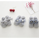 3pcs Lace Flower Newborn Baby Socks | Korean Cotton Anti-Slip Kids Sock Bow toddler Girl Spring Girls Gift - Boo & Bub