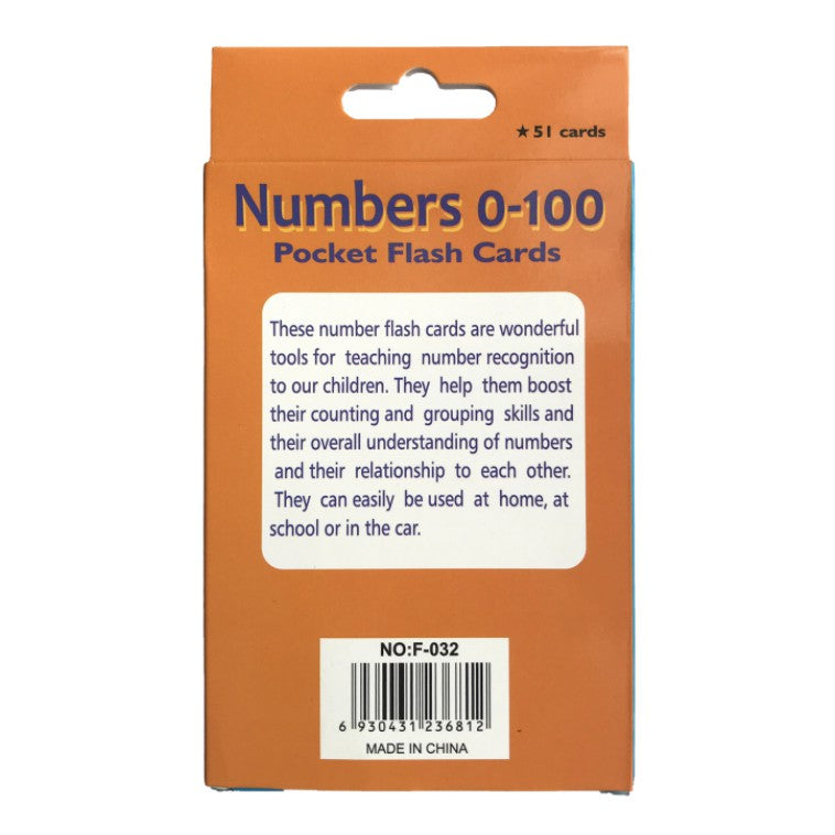 Numbers Flash card 0-100 Double Sided Printing 51 Sheets | Early Childhood Education Cognition Puzzle Toys Kid Gift - Boo & Bub