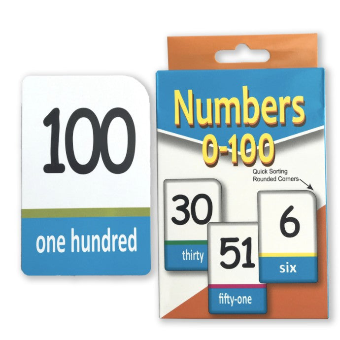 Numbers Flash card 0-100 Double Sided Printing 51 Sheets | Early Childhood Education Cognition Puzzle Toys Kid Gift - Boo & Bub