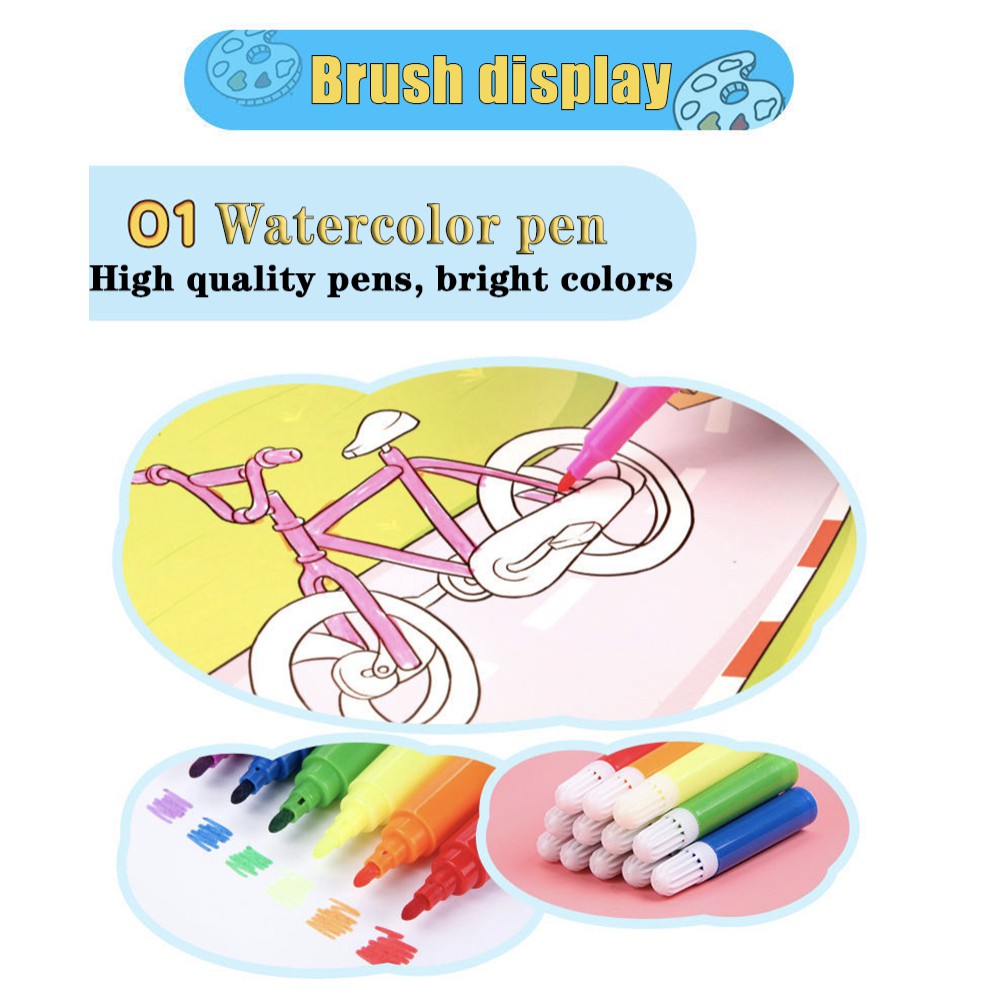 208/168/86 PCS Kids Painting Pen Crayon Drawing Art Set | Colour Pencils Stationery Case Set | Pensel Warna - Boo & Bub