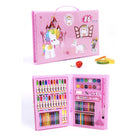 208/168/86 PCS Kids Painting Pen Crayon Drawing Art Set | Colour Pencils Stationery Case Set | Pensel Warna - Boo & Bub