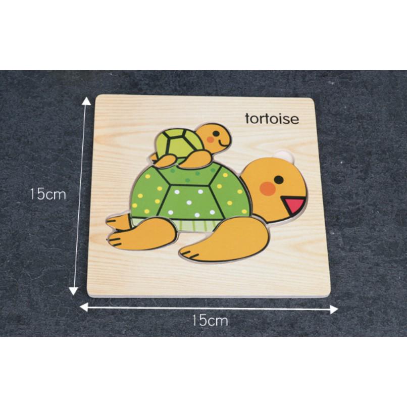 3D Wooden Puzzle Jigsaw Early Educational Learning Montessori Toys | puzzle anak, mainan puzzle kayu anak - Boo & Bub
