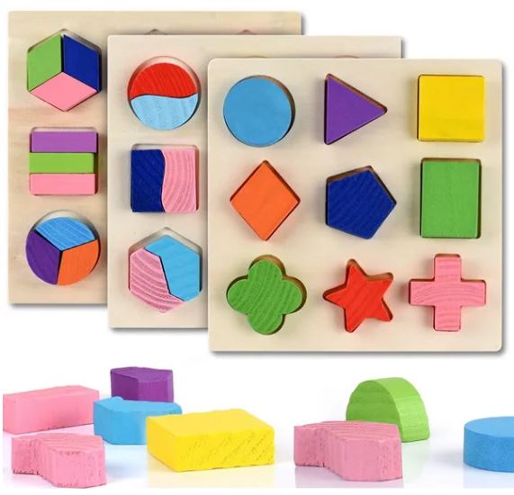 Wooden Puzzle Shape - Boo & Bub