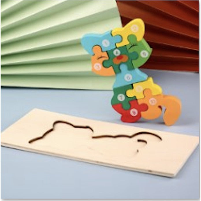 3D Numbering Wooden Puzzle - Boo & Bub