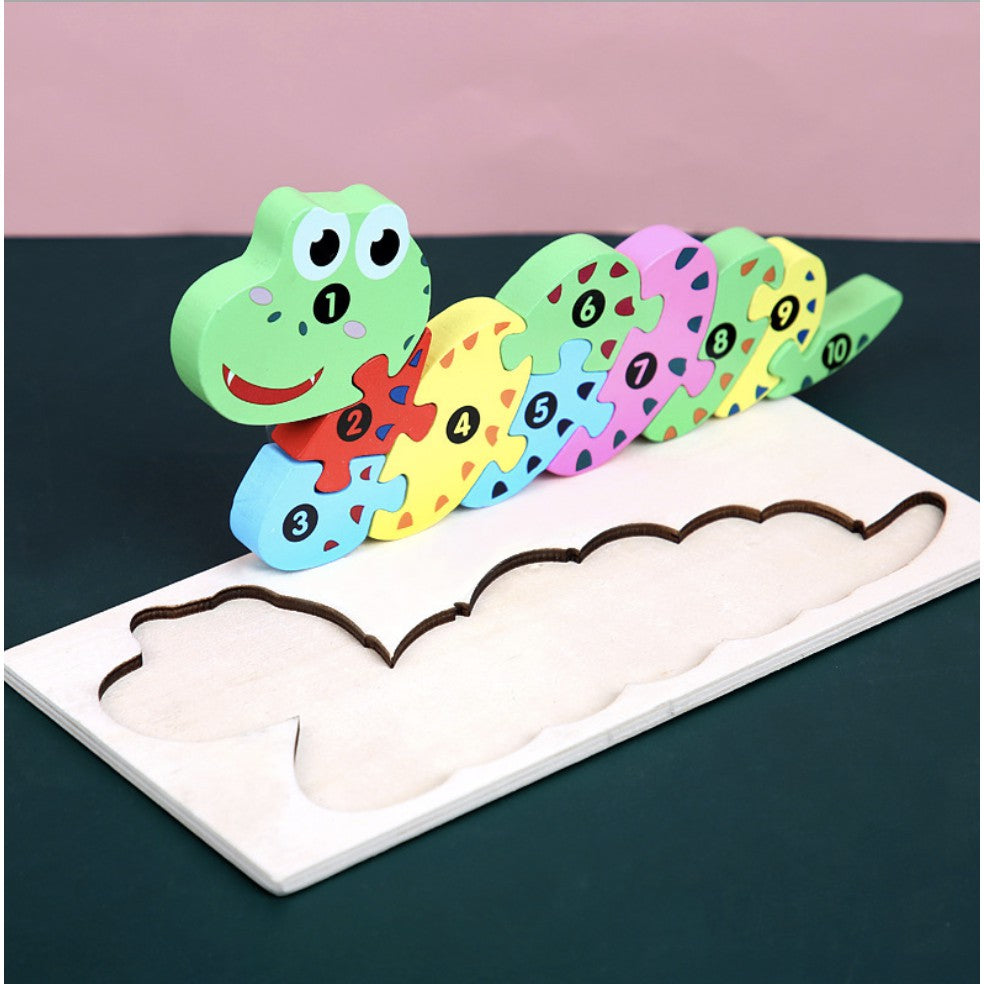 3D Numbering Wooden Puzzle - Boo & Bub