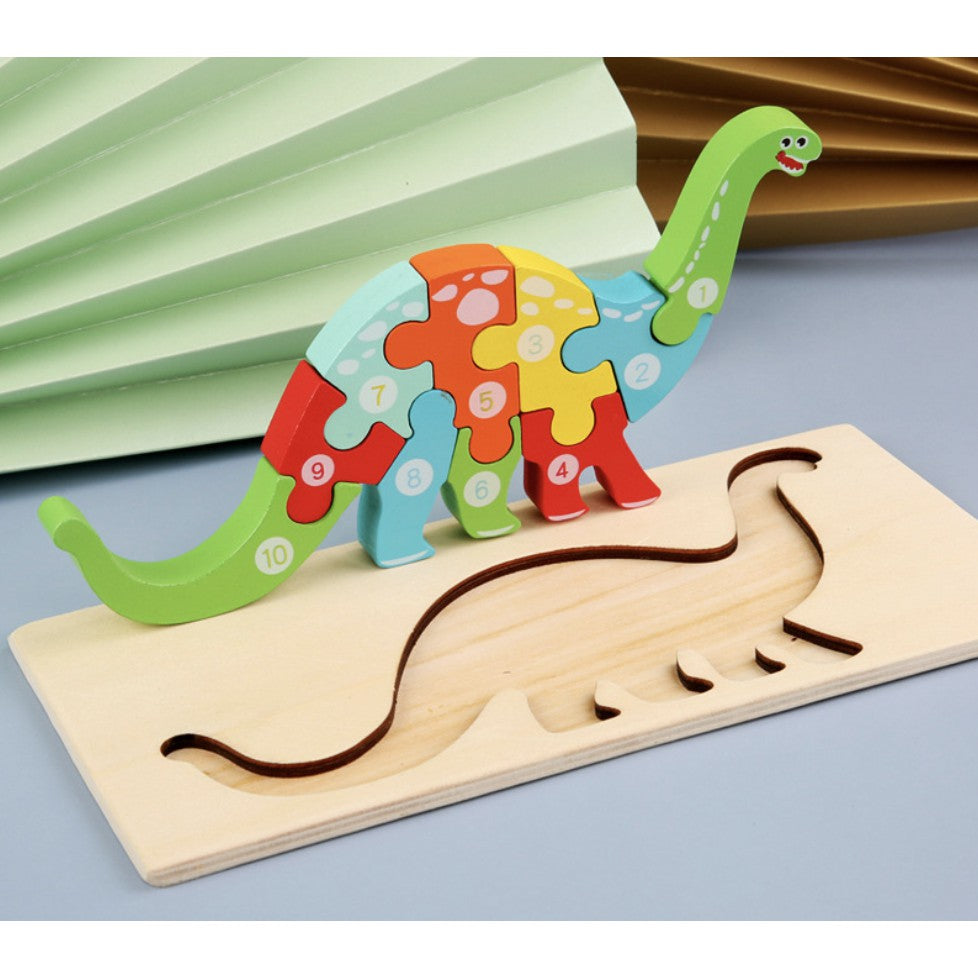 3D Numbering Wooden Puzzle - Boo & Bub