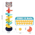 7 Layer Fun Rolling Slide Ball | Insert Ball Stack Tower Gliding Ball Baby Children Early Educational Montensori Toy - Boo & Bub