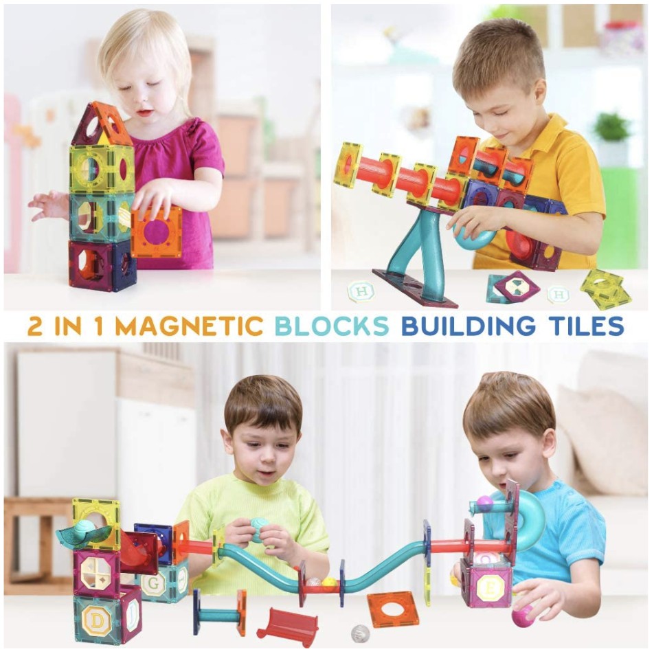 Pipe Magnetic Blocks Tiles - Boo & Bub