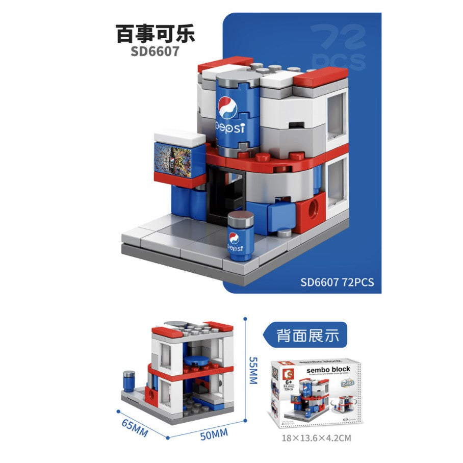 Sembo Lego Block City Mini Retail Store | Street View Building Blocks Kid Toddler Educational Toys Compatible - Boo & Bub