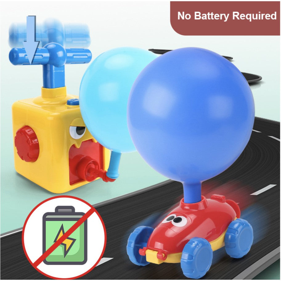 Aerodynamics Balloon Car Toy Air-Power Balloon Car Toy | Educational Mainan Kereta Kanak-Kanak | Gift for boy girl - Boo & Bub