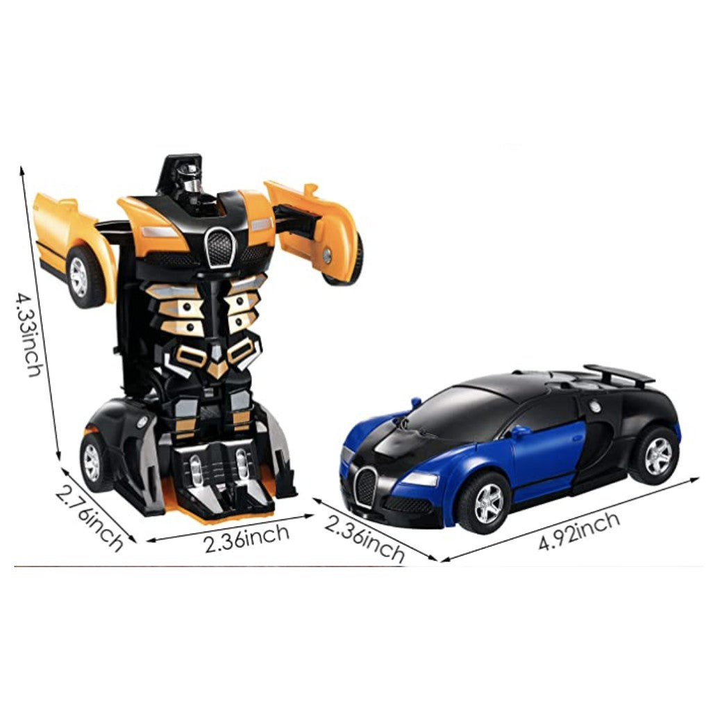 1:32 Transformation Robot Toy Car | Pull Back The Collision Car | Kid Children Car Robot Toy for Birthday Gift - Boo & Bub