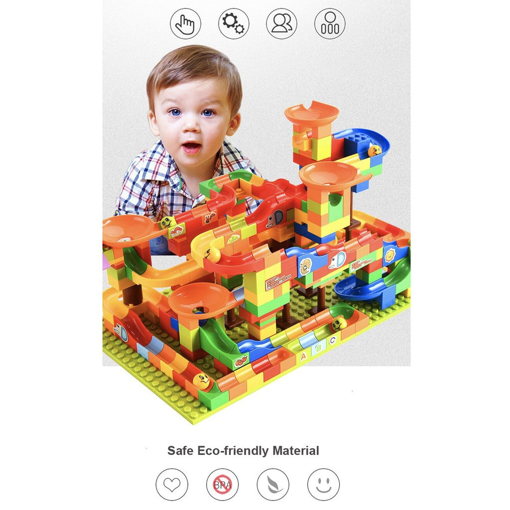 Marble Maze Ball Slide Building Blocks - Boo & Bub