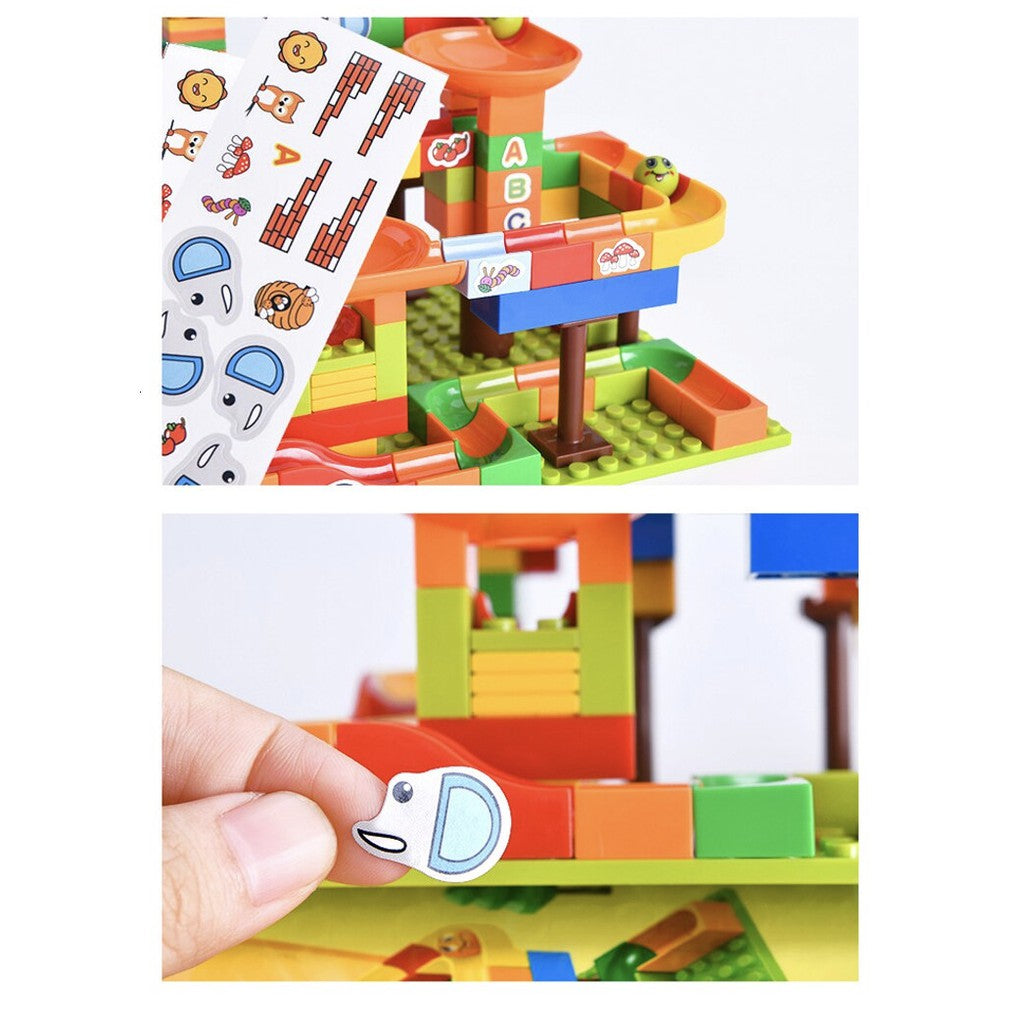 Marble Maze Ball Slide Building Blocks - Boo & Bub