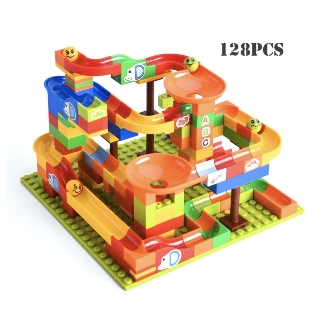 Marble Maze Ball Slide Building Blocks - Boo & Bub