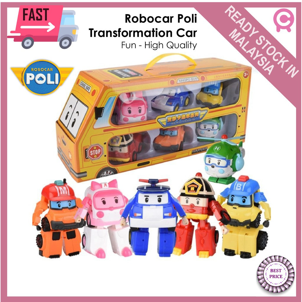 Robocar Poli Transformation Car - Boo & Bub