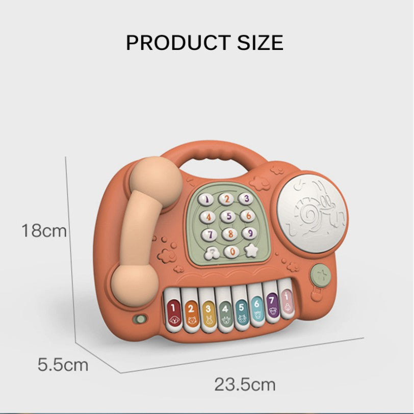 Baby Piano Music Telephone Drum - Boo & Bub