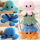 Tiktok Reversible Flip Stuffed Octopus Soft Plush Doll Double-sided Color Flip Plushie Toy - Boo & Bub