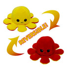 Tiktok Reversible Flip Stuffed Octopus Soft Plush Doll Double-sided Color Flip Plushie Toy - Boo & Bub