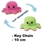 Tiktok Reversible Flip Stuffed Octopus Soft Plush Doll Double-sided Color Flip Plushie Toy - Boo & Bub