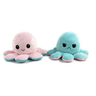 Tiktok Reversible Flip Stuffed Octopus Soft Plush Doll Double-sided Color Flip Plushie Toy - Boo & Bub