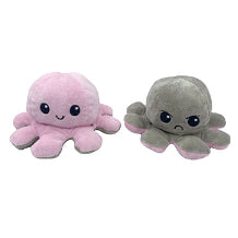 Tiktok Reversible Flip Stuffed Octopus Soft Plush Doll Double-sided Color Flip Plushie Toy - Boo & Bub