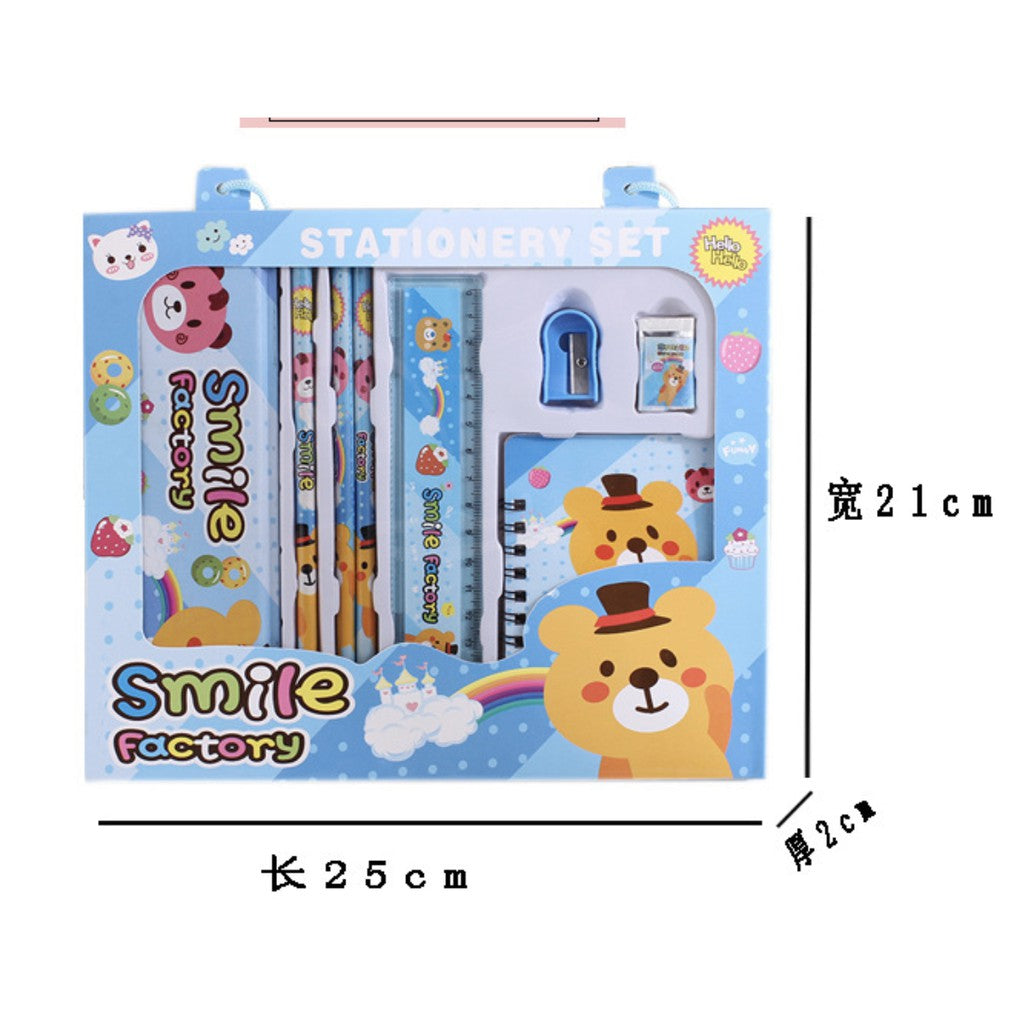 Stationery Gift Set with Box | Cartoon School Supplies for Kids Children Birthday Christmas Present Idea - Boo & Bub