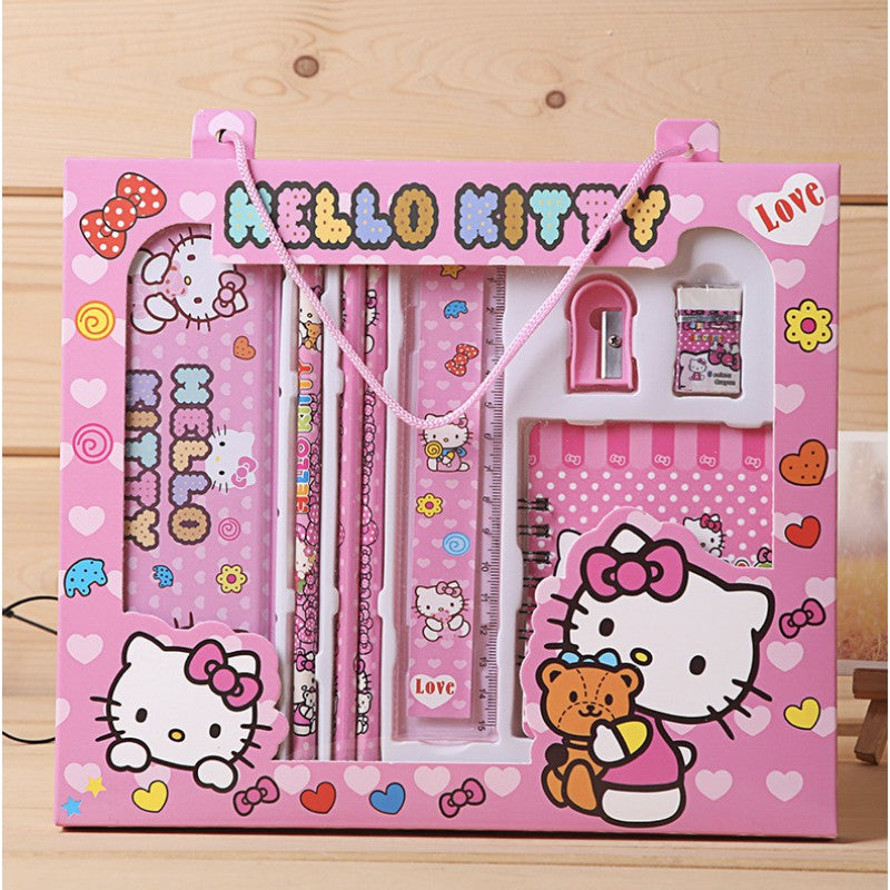 Stationery Gift Set with Box | Cartoon School Supplies for Kids Children Birthday Christmas Present Idea - Boo & Bub