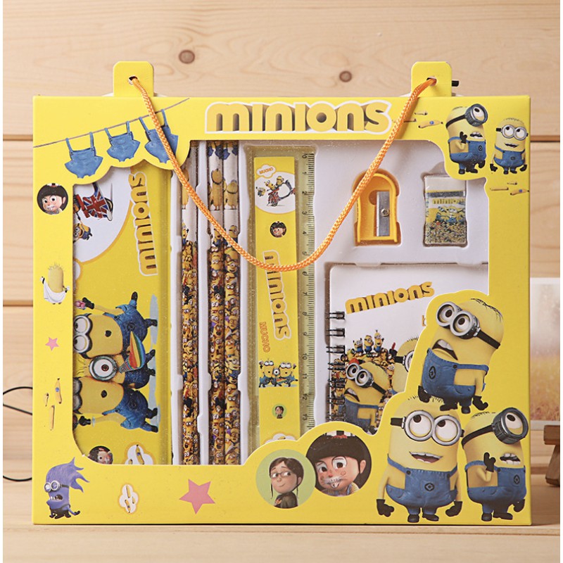 Stationery Gift Set with Box | Cartoon School Supplies for Kids Children Birthday Christmas Present Idea - Boo & Bub