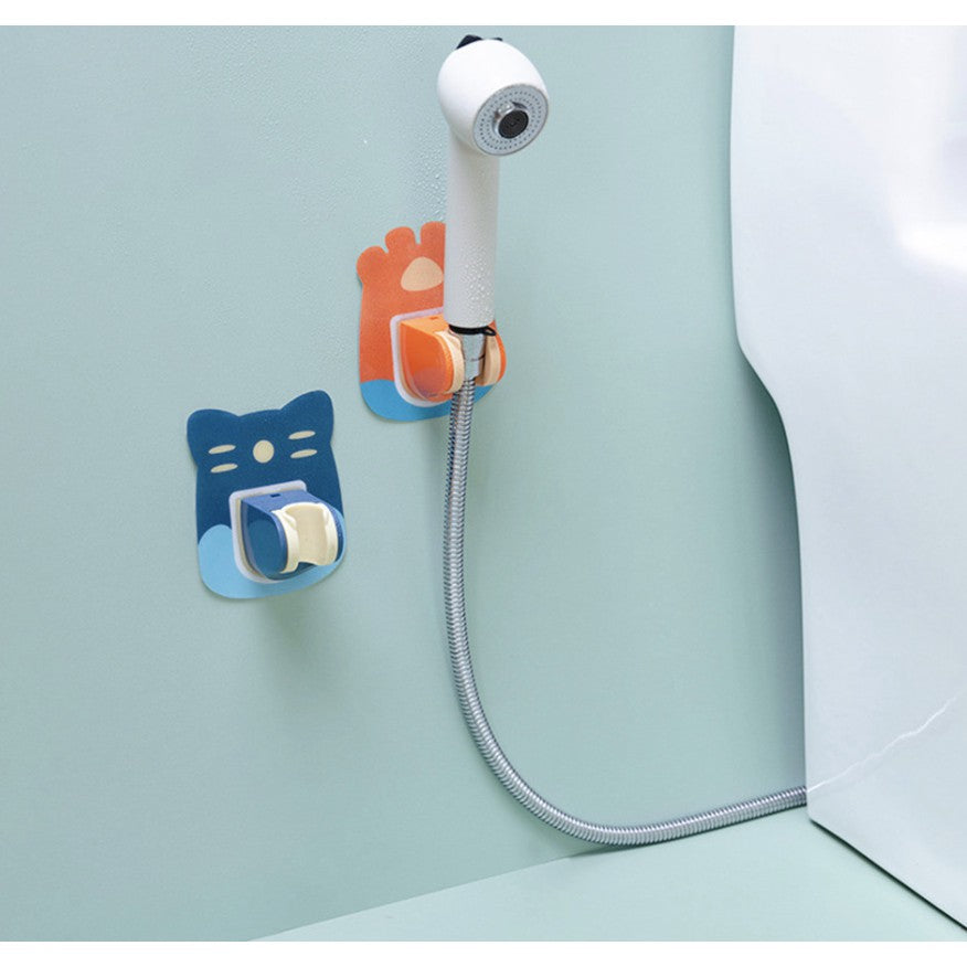 Adjustable Cartoon Shower Holder | Self-adhesive Wall Mounted Shower Head Bracket Rack Bathroom Tools - Boo & Bub