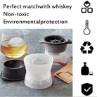 2.5inch Large Ice Ball Maker Silicone Mold | Spherical Ice Cube Mould Whiskey Maker Round Ice Box Quick Freezer - Boo & Bub