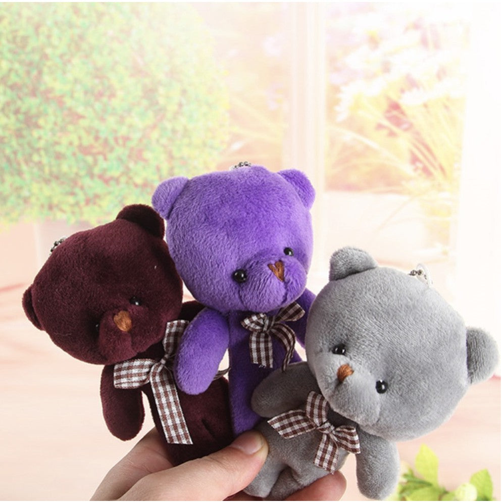 Teddy Bear Plush Toy | Mini Keychain cotton soft stuffed Bear Doll | Bouquet Birthday Gift Idea Wedding Doorgift - Boo & Bub