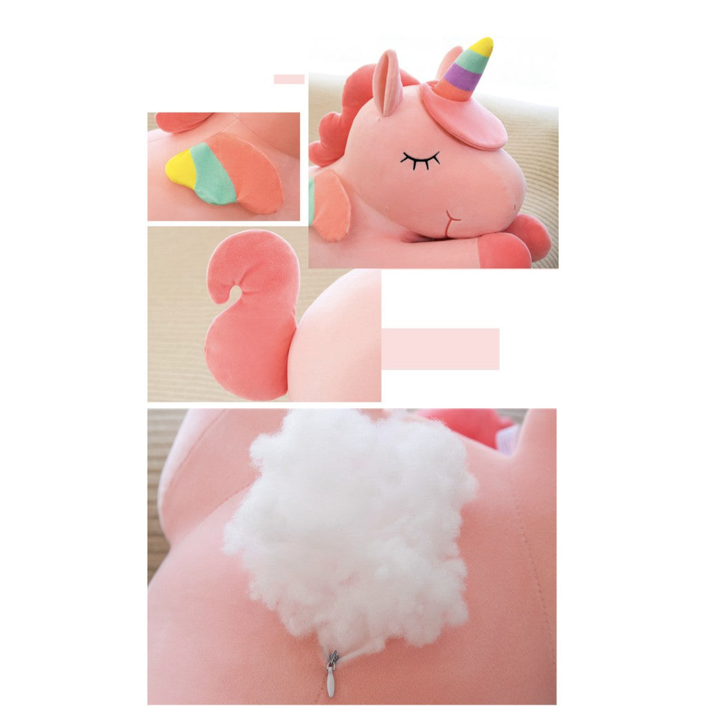 Unicorn Plushie Toy | Doll Children Birthday Valentine Gift Plush Big Toy Soft Material Pillow Nap Hug - Boo & Bub