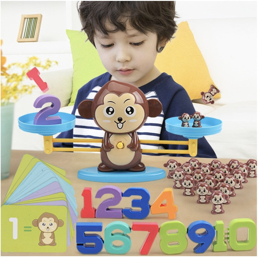 Monkey Maths Balance Scale Toy - Boo & Bub