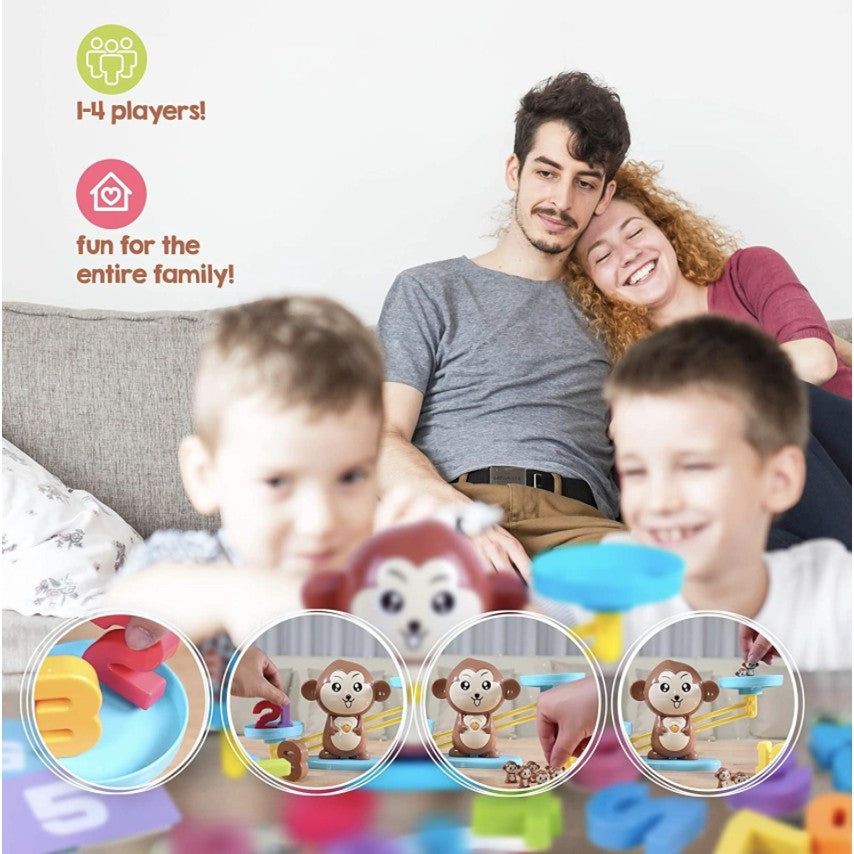 Monkey Maths Balance Scale Toy - Boo & Bub