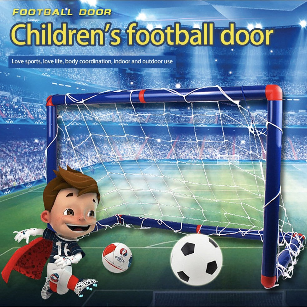 Children Football Goals Toy With Ball | Soccer Sport Practice Inflator Net Kids Outdoor Game - Boo & Bub