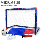 Children Football Goals Toy With Ball | Soccer Sport Practice Inflator Net Kids Outdoor Game - Boo & Bub