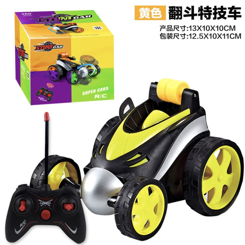 Stunt Car 360 Degree Rotating with Remote Control | Vehicle Toys For Boys Children Plastic Mini Electric Tumbling - Boo & Bub