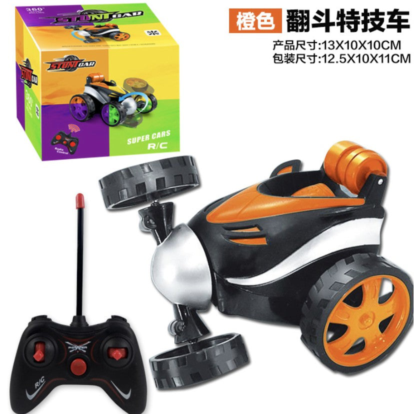 Stunt Car 360 Degree Rotating with Remote Control | Vehicle Toys For Boys Children Plastic Mini Electric Tumbling - Boo & Bub